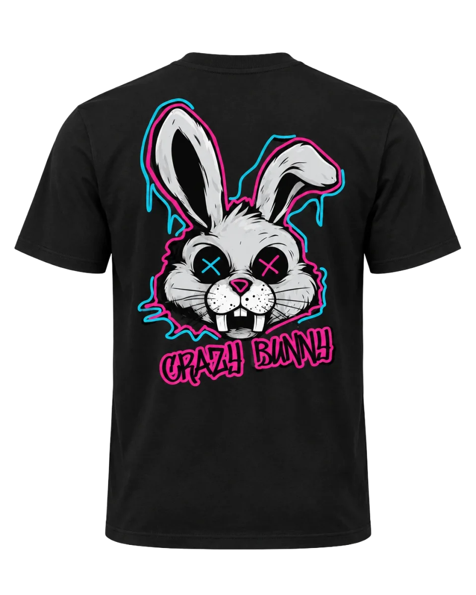 Back of the Crazy-Bunny hoodie